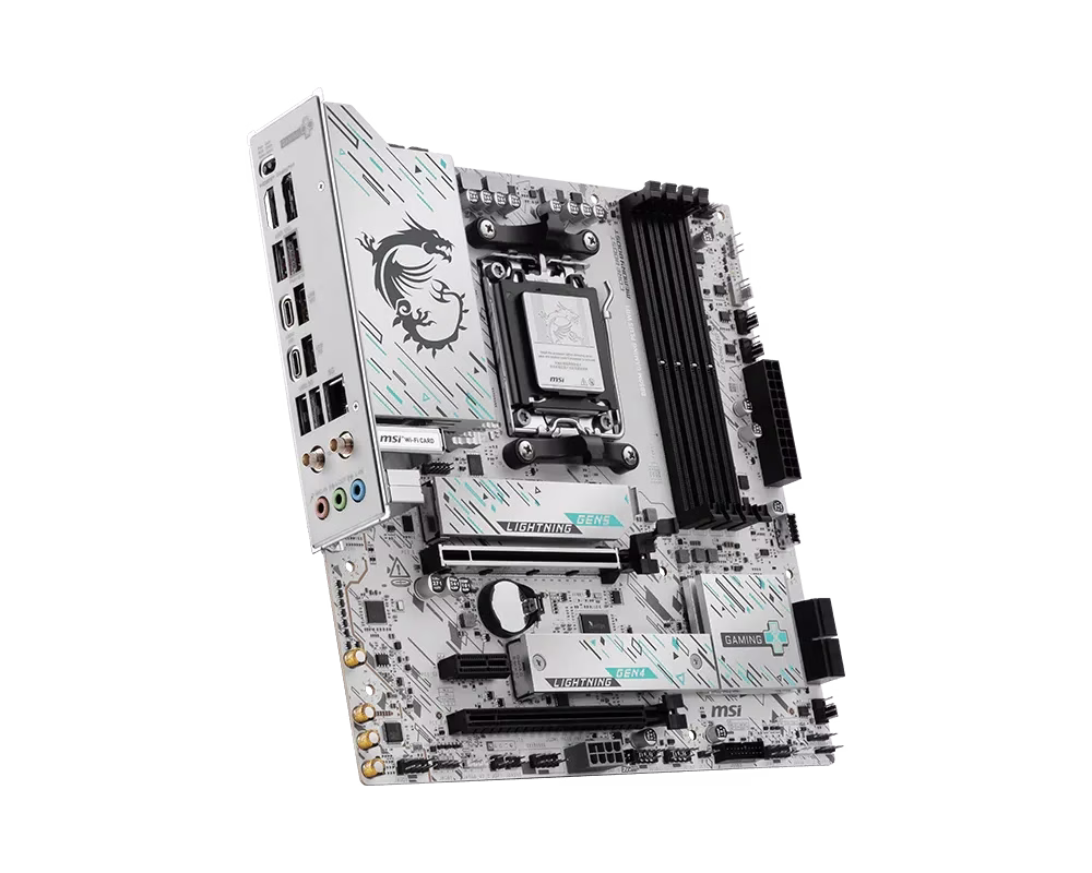 MSI B850M GAMING PLUS WIFI Motherboard, AMD Ryzen AM5, DDR5, PCIe 5.0, WiFi 7 | 911-7E66-001 thumbnail 3