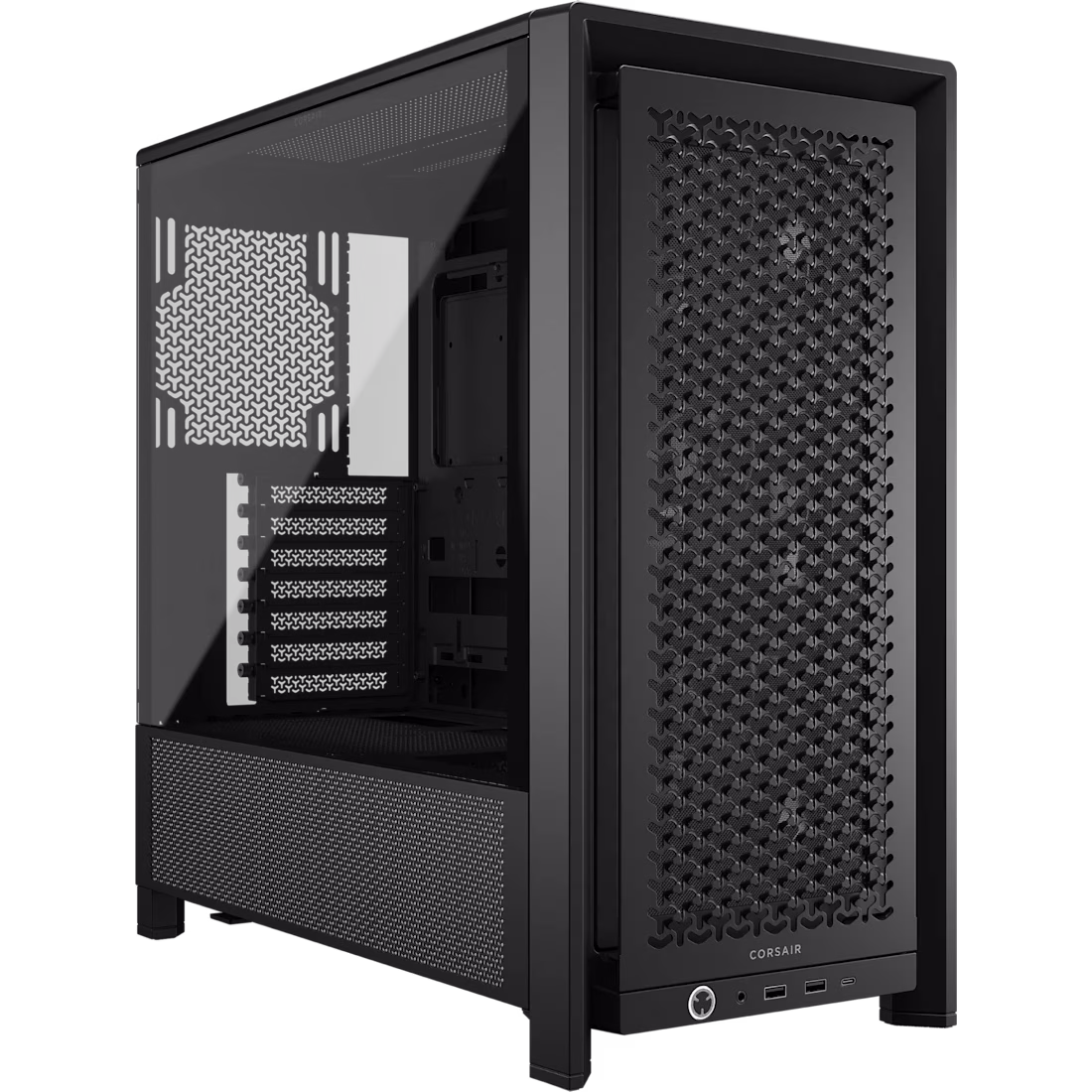CORSAIR FRAME 4000D RS Black Mid-Tower PC Case, Reverse Connector Motherboard Support, 3x RS120 Fans, 430mm GPU Space | CC-9011312-WW image