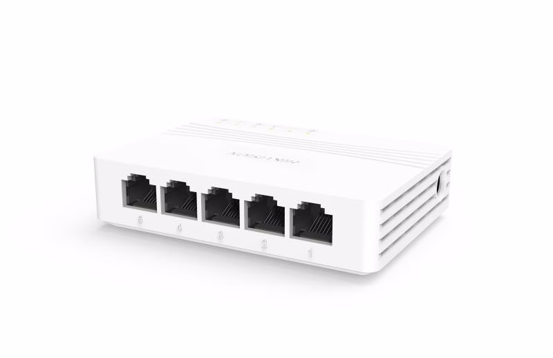 Hikvision DS-3E0505D-E 5 Port Gigabit Unmanaged Desktop Switch, 5 x 10/100/1000 Mbps Ethernet Ports – Buy Online