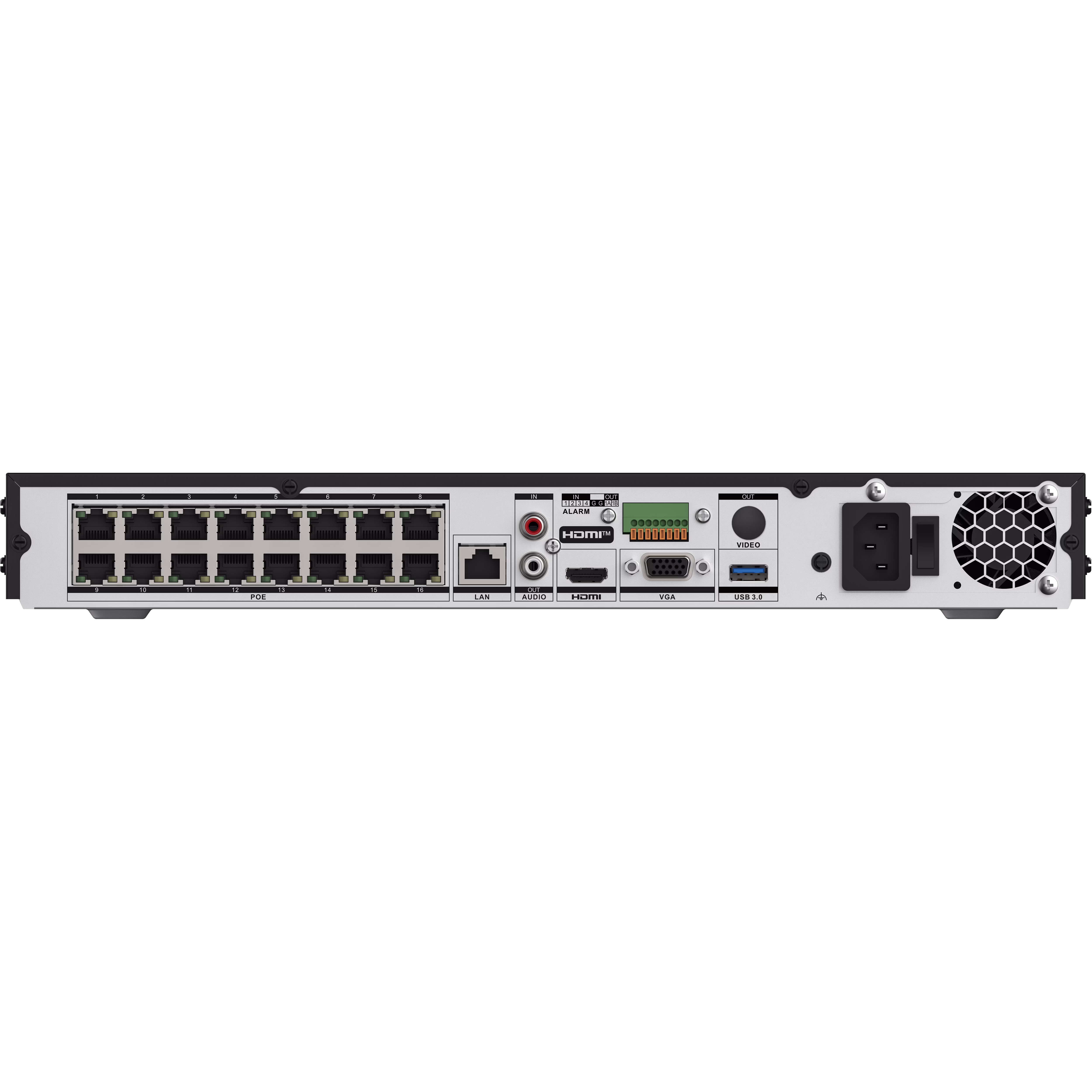 Hikvision DS-7616NXI-I2/16P/VPro 16-Channel PoE NVR, AcuSeek & AcuSearch, Guanlan AI Analytics, 8-Ch Facial Recognition, H.265+, 32-Ch 1080p Decoding thumbnail 4