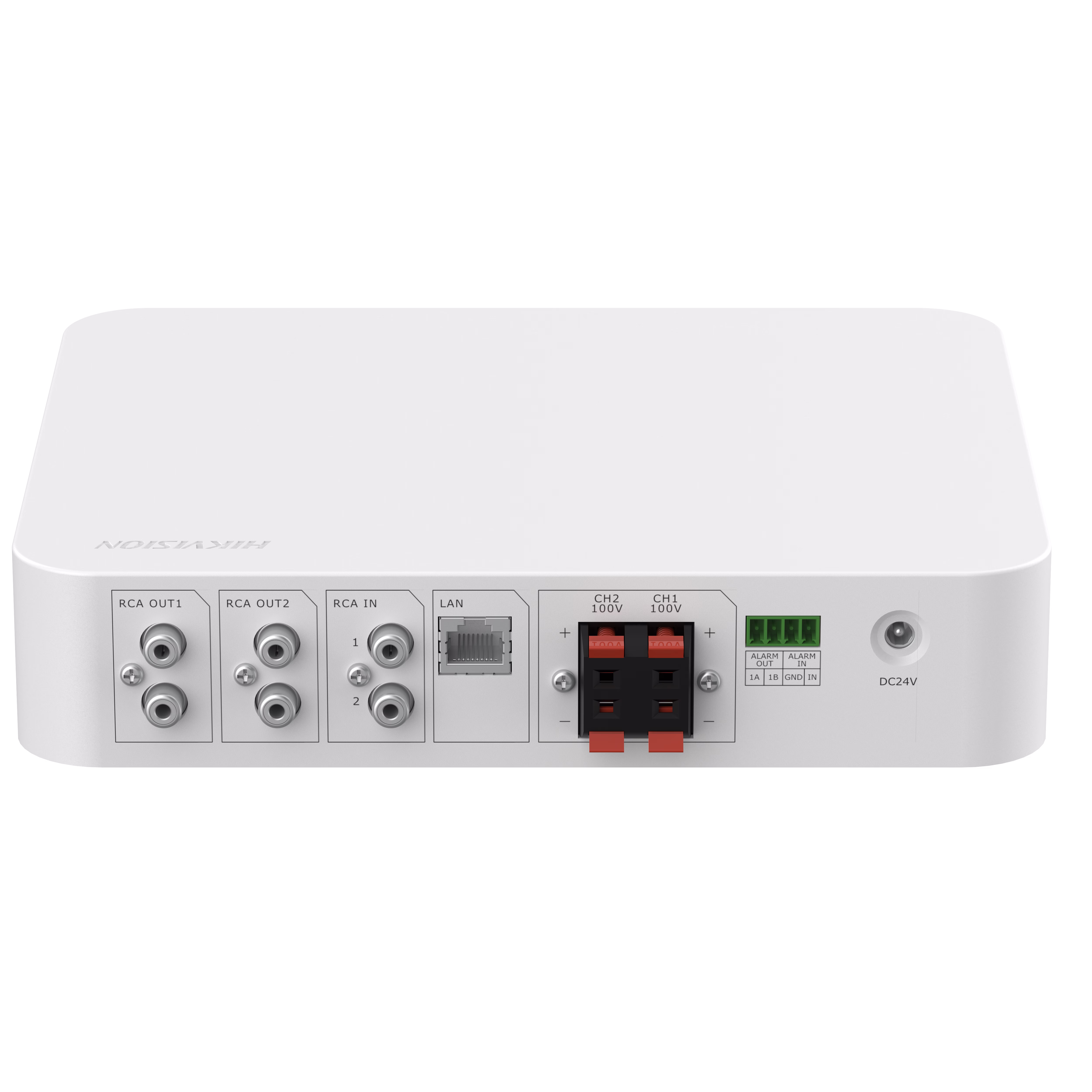Hikvision DS-QAE1A80G1-VB 80W 2-Zone Network Amplifier, USB/Bluetooth/MIC/RCA thumbnail 3