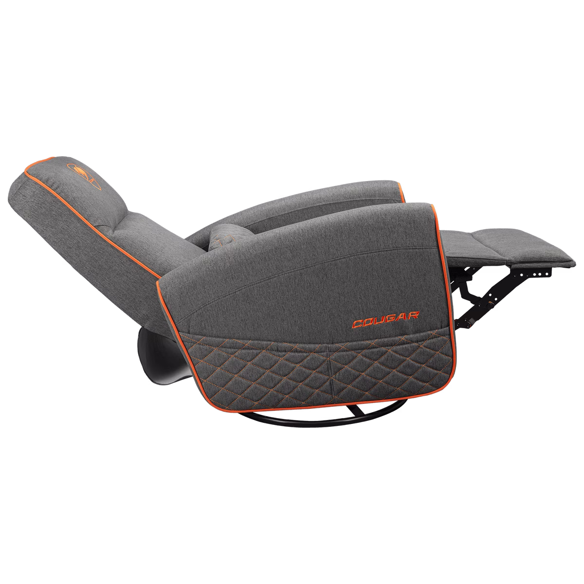 Cougar FIDOM Gray Sofa Chair, Breathable Imitation Linen Upholstery, Lumbar Support, Recline, Swivel & Rock Features, Up to 150kg Weight Support, Specialized Padding | 3MFDFGRO.0001 thumbnail 3