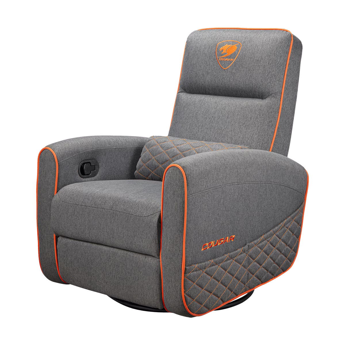 Cougar FIDOM Gray Sofa Chair, Breathable Imitation Linen Upholstery, Lumbar Support, Recline, Swivel & Rock Features, Up to 150kg Weight Support, Specialized Padding | 3MFDFGRO.0001 thumbnail 12