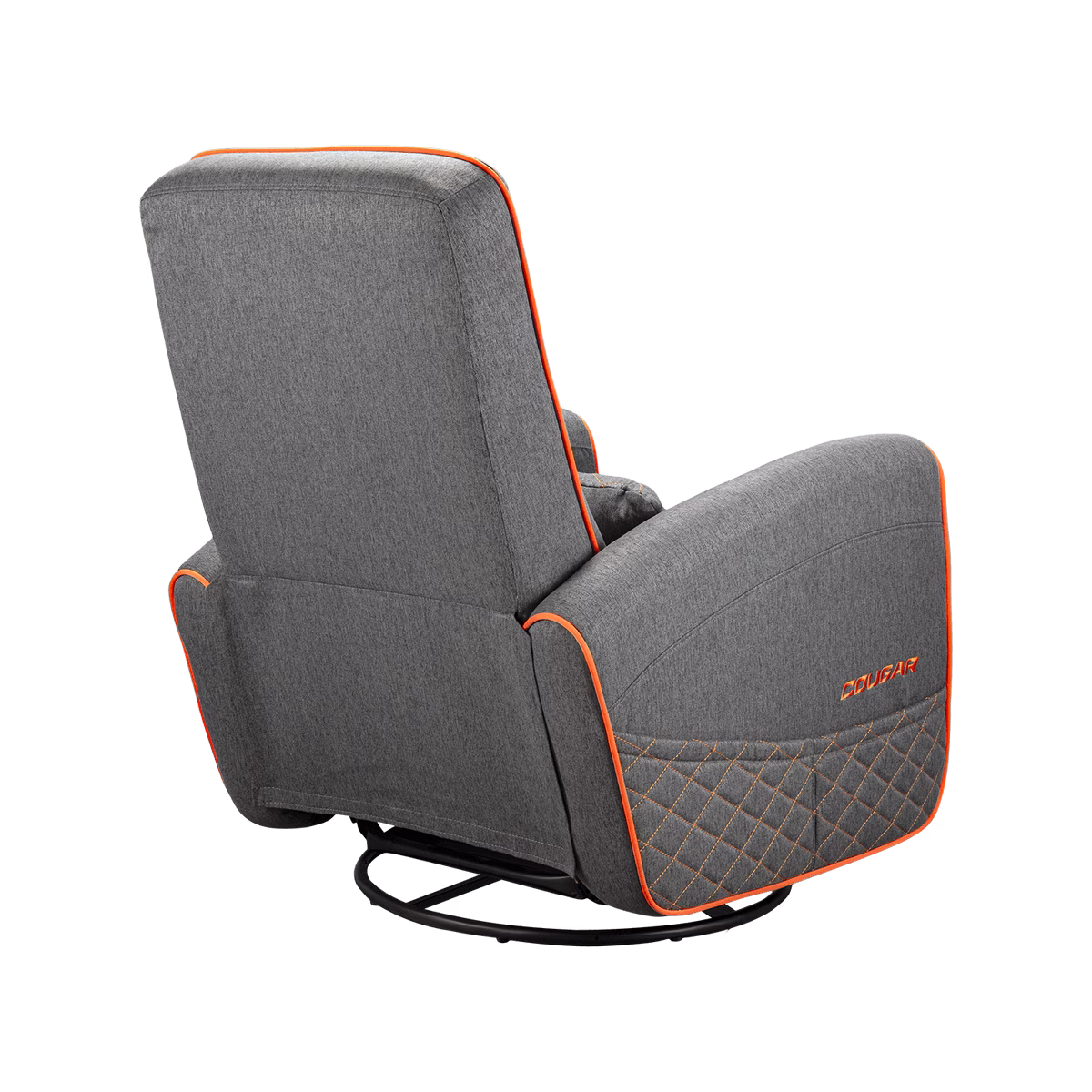 Cougar FIDOM Gray Sofa Chair, Breathable Imitation Linen Upholstery, Lumbar Support, Recline, Swivel & Rock Features, Up to 150kg Weight Support, Specialized Padding | 3MFDFGRO.0001 thumbnail 6