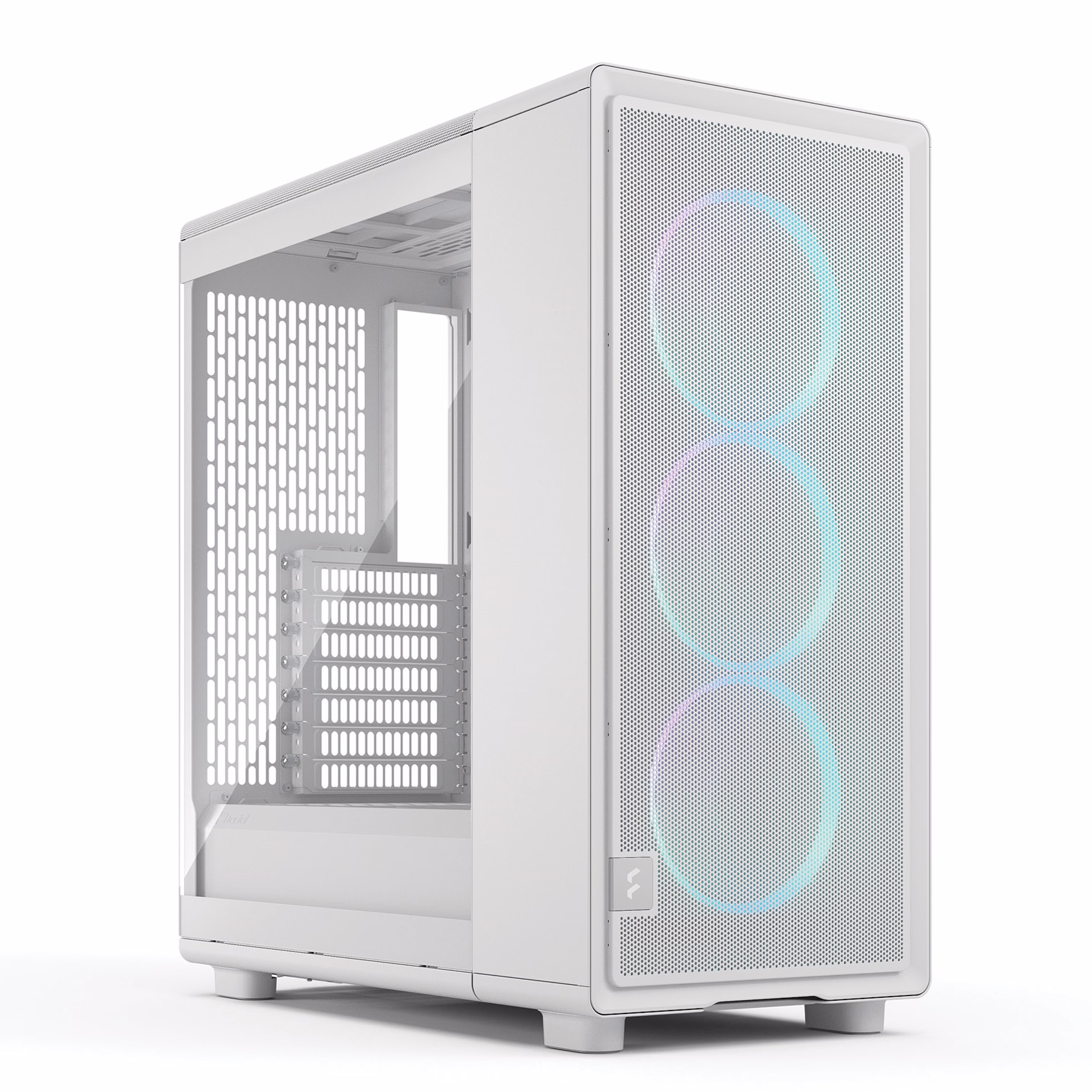 Fractal Design Epoch White TG RGB Clear Tint ATX Mid-Tower Case, High-Airflow Mesh, 3x Momentum 12 RGB Fans, USB-C 20Gbps, White | FD-C-EPO1A-05 – Buy Online