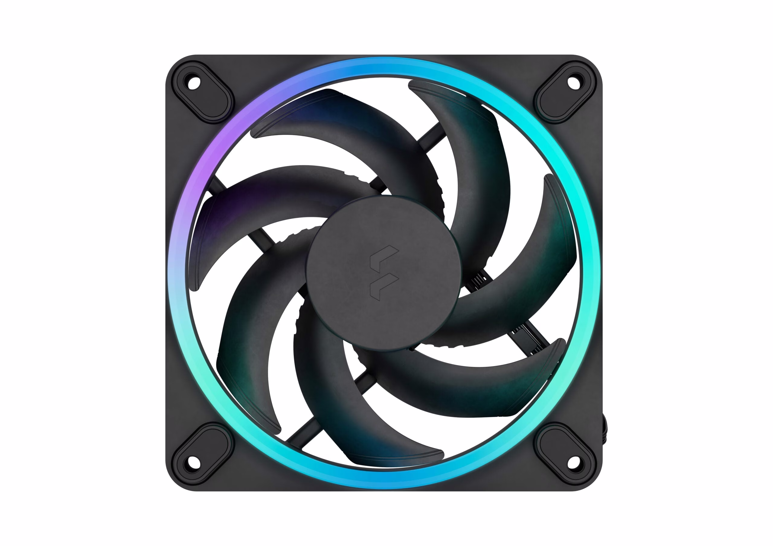 Fractal Design Momentum 12 RGB Black 120mm Case Fan 3-Pack, 2200 RPM, High-Static Pressure, PWM Control, FDB Bearing, Black | FD-F-MR1-1203 thumbnail 2