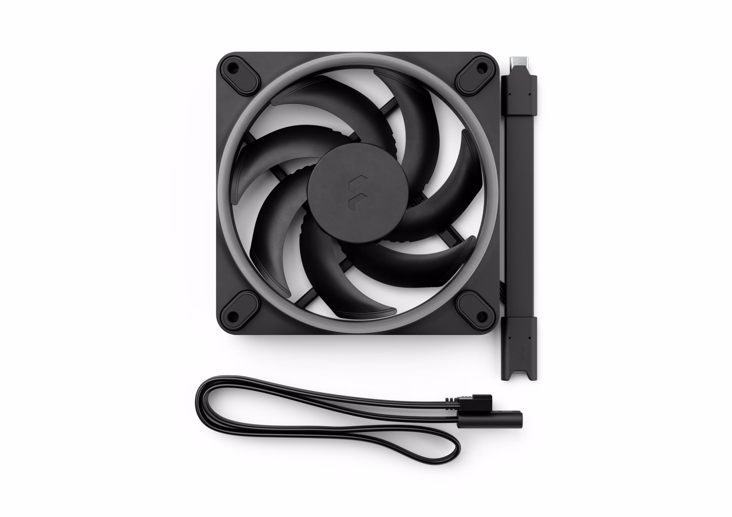 Fractal Design Momentum 12 RGB Black 120mm Case Fan 3-Pack, 2200 RPM, High-Static Pressure, PWM Control, FDB Bearing, Black | FD-F-MR1-1203 thumbnail 7