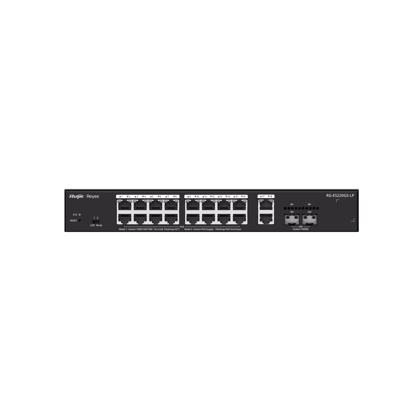 Ruijie RG-ES220GS-LP, 20-Port Gigabit Smart Cloud Managed PoE Switch thumbnail 6