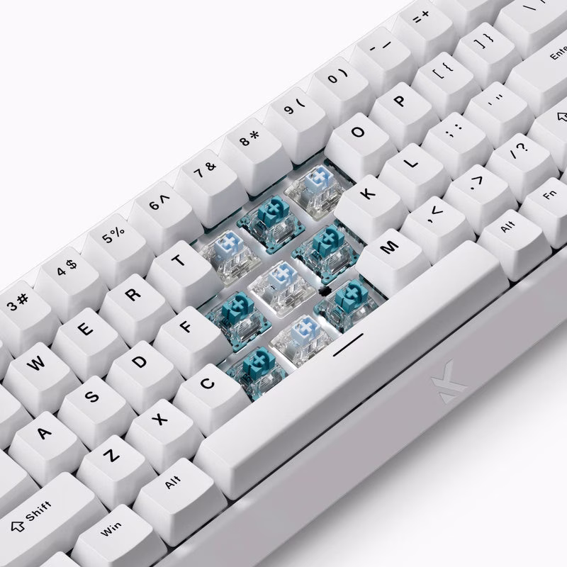 MCHOSE Ace 68 Hall Effect Magnetic Gaming Keyboard, Ultra-Fast 8KHz Polling, 0.001mm RT Accuracy, & Ice Blue Magnetic Switches, White | MC-Ace68-15 thumbnail 2