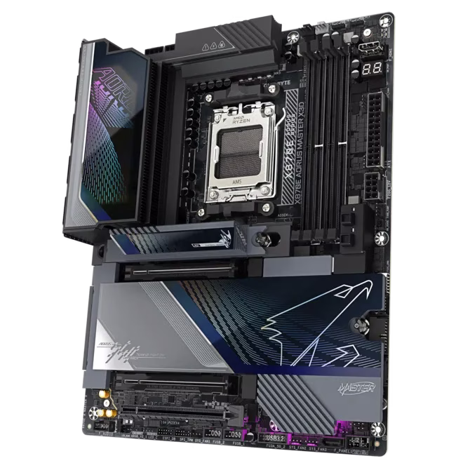 GIGABYTE X870E AORUS MASTER X3D Motherboard, AMD AM5, X3D Turbo Mode 2.0, Dual 10GbE/5GbE LAN, & Wi-Fi 7 | X870E A MASTER X thumbnail 5