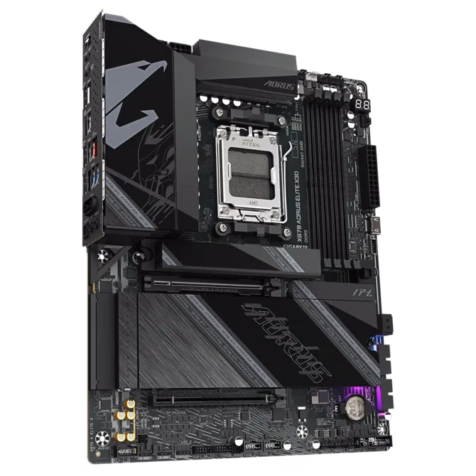 GIGABYTE X870 AORUS ELITE X3D Motherboard, AMD AM5, X3D Turbo Mode 2.0, 5GbE LAN, Wi-Fi 7, & DDR5-8800 OC | X870 A ELITE X thumbnail 3