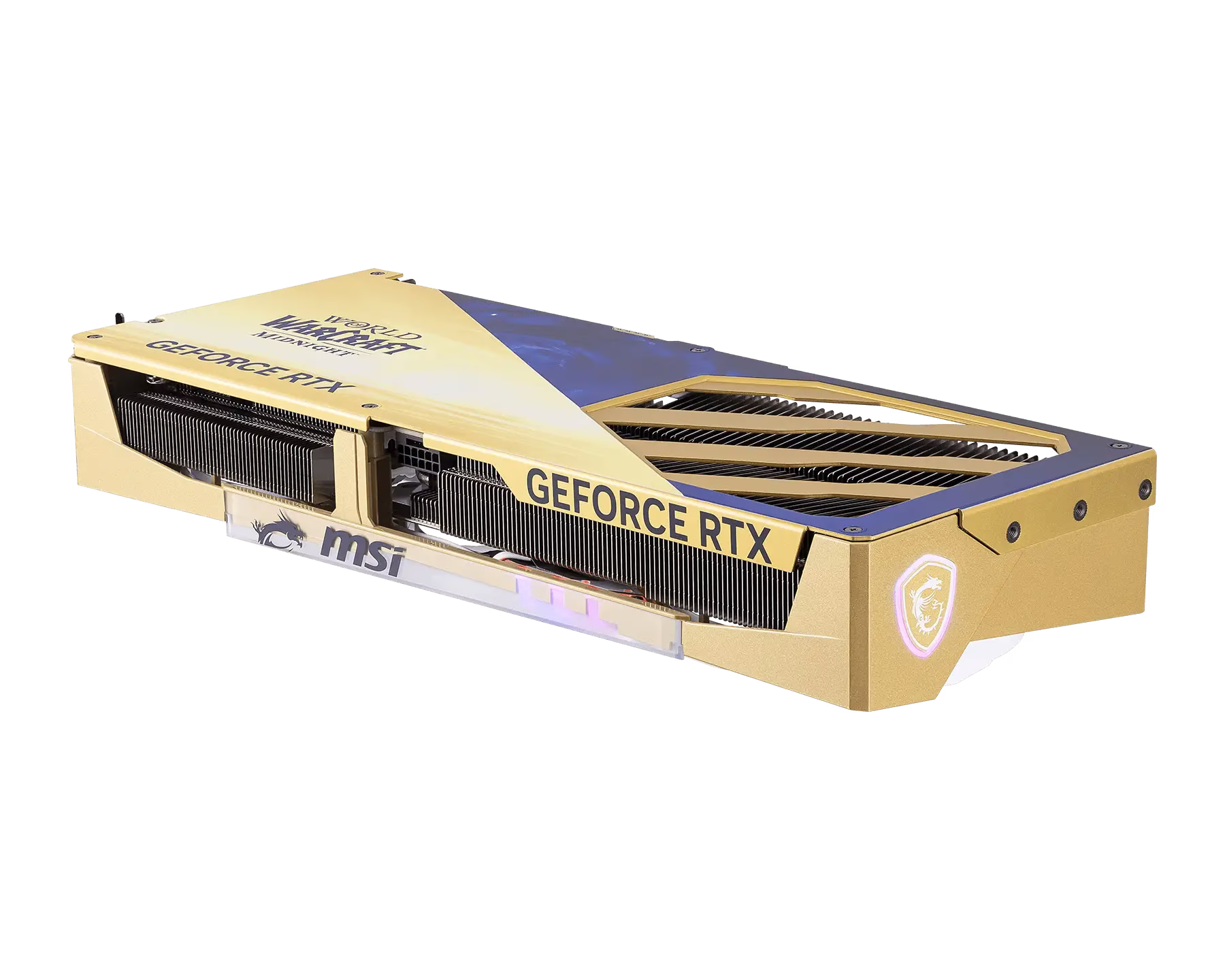 MSI GeForce RTX 5070 12G World of Warcraft MIDNIGHT LIGHT EDITION OC Graphics Card, 12GB GDDR7, PCIe 5.0, 28 Gbps 192-bit, 6144 CUDA CORES Units | 912-V532-256 thumbnail 4