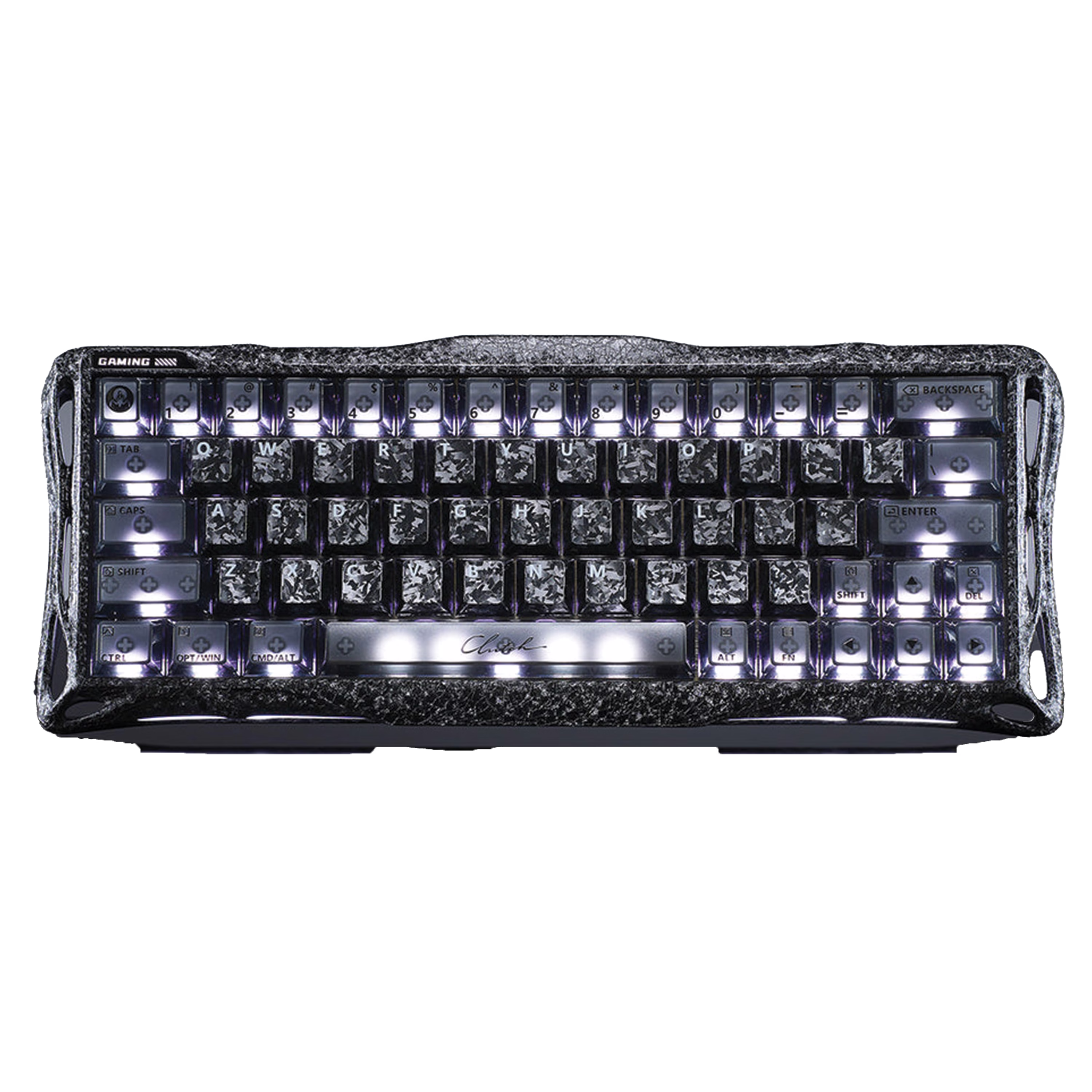 GravaStar Mercury V60 Pro Special Edition Gaming Keyboard, Cyber Frost Black, Magnetic Hall Effect Switches, 8kHz Polling, 0.125ms Latency, Aluminum Build | V60 Pro image