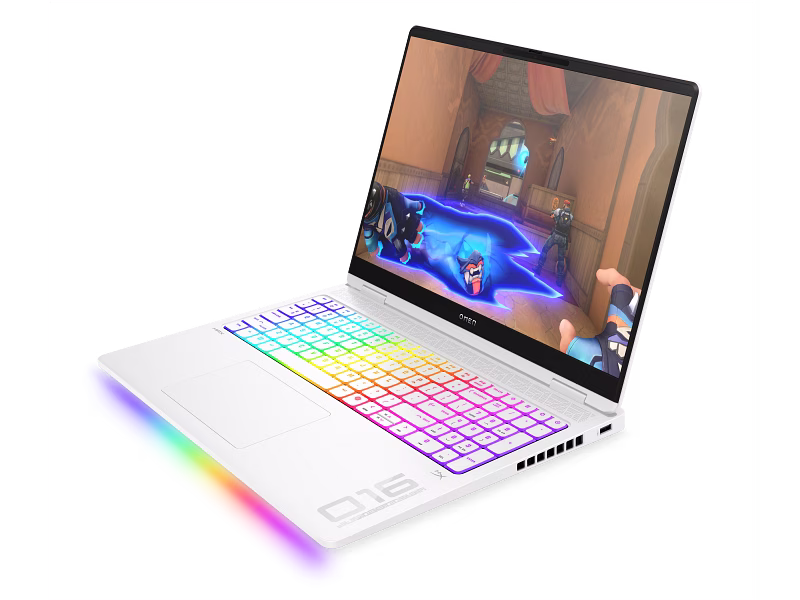 HP OMEN MAX 16-ah0023ne Gaming Laptop, Intel Core Ultra 9 275HX, 64GB DDR5, 2TB SSD, RTX 5090 24GB, 16" Non-Touch, Arabic/English Keyboard, Windows 11 Home, Ceramic white | D13P4EA thumbnail 2