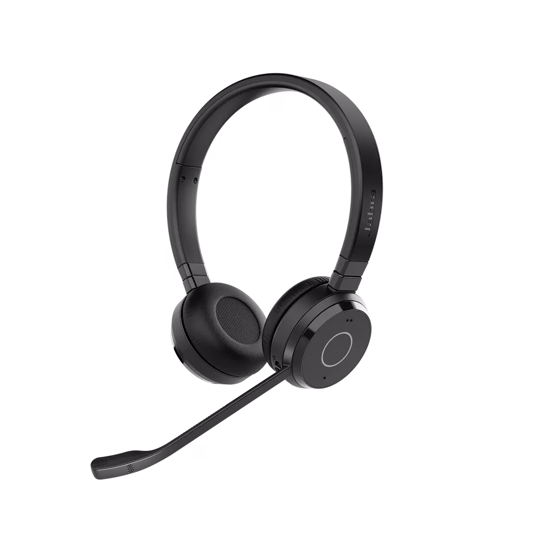 Jabra Evolve 65 TE - USB-A MS Stereo Professional Wireless Headset, Dual connectivity, Busylight, Up to 16 hours talk time, Up to 30m/100ft wireless range | 6699-833-309 – Buy Online