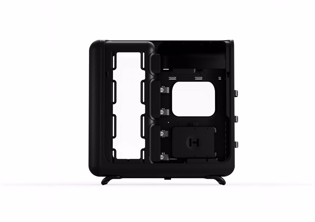 Hyte X50 Modern Performance ATX Mid-Tower Case - Pitch Black, 63L, Acoustic Laminated Glass, 360mm Radiator Support | CS-HYTE-X50G-BB thumbnail 4