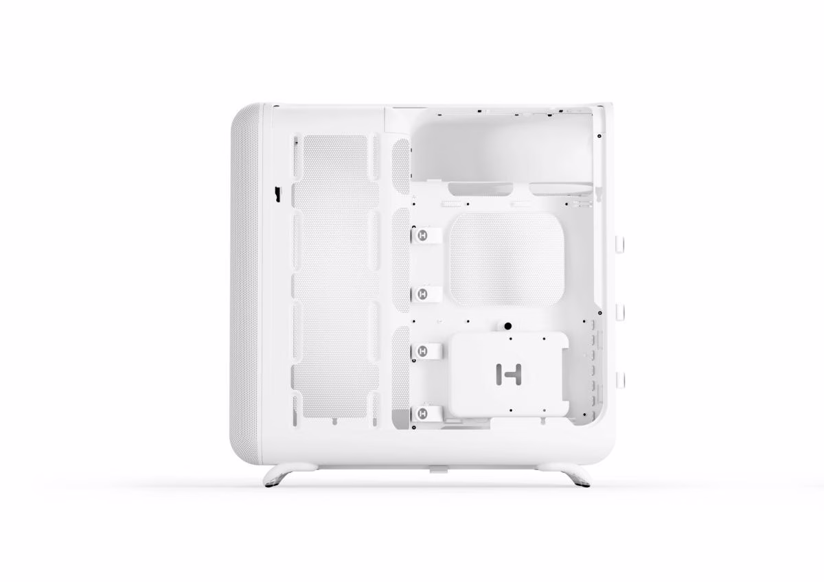 Hyte X50 Air Mid-Tower Case, Snow White, Max Airflow Micro-Mesh Design, Cold-Floor GPU Cooling, E-ATX Support | CS-HYTE-X50A-WW thumbnail 5