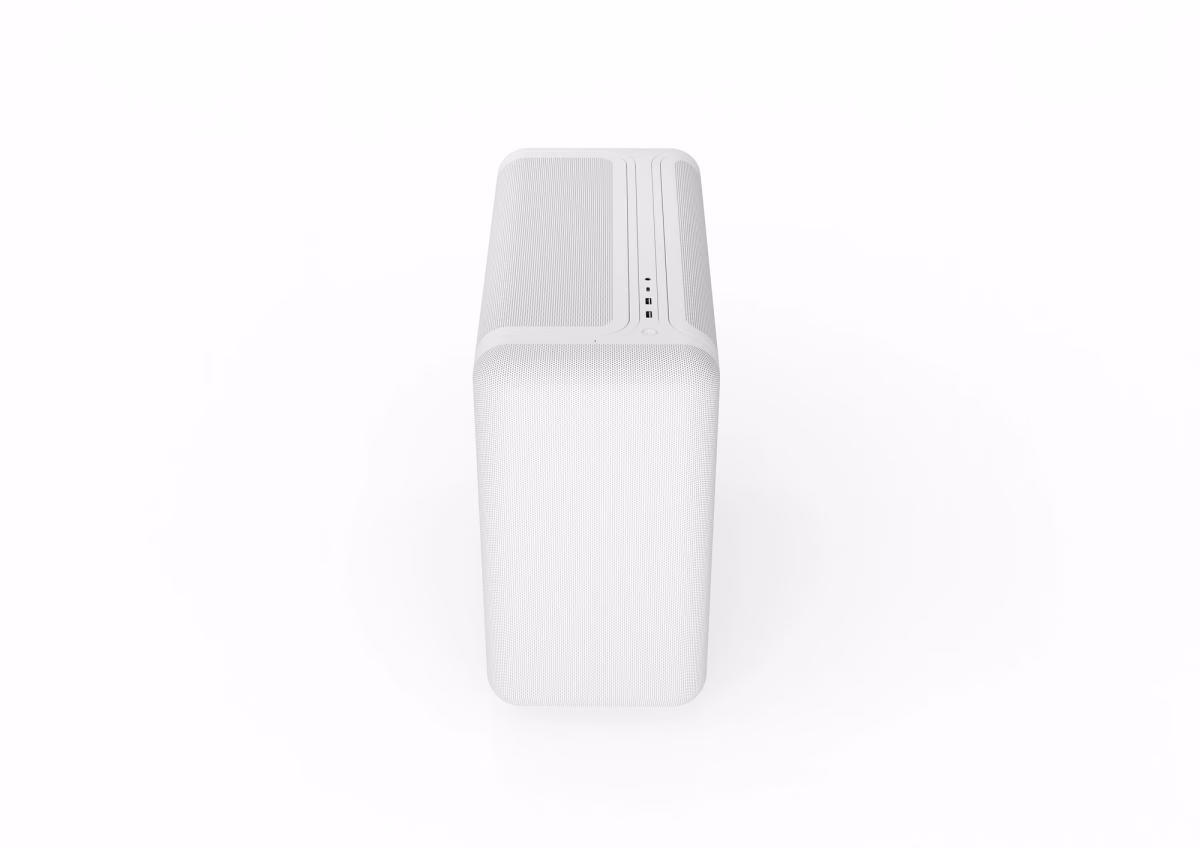 Hyte X50 Air Mid-Tower Case, Snow White, Max Airflow Micro-Mesh Design, Cold-Floor GPU Cooling, E-ATX Support | CS-HYTE-X50A-WW thumbnail 9