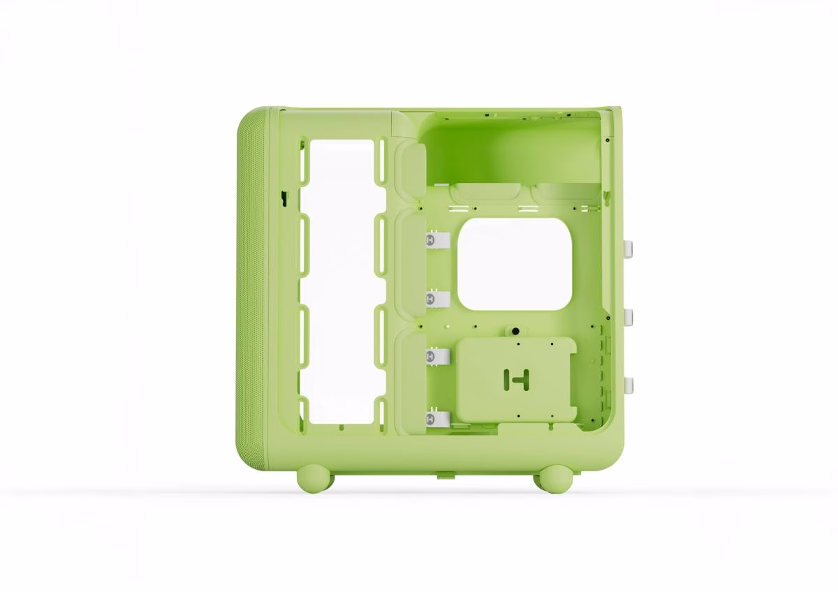 Hyte X50 Modern Performance ATX Mid-Tower Case - Matcha Milk , 63L, Acoustic Laminated Glass, 360mm Radiator Support | CS-HYTEX50G- MM thumbnail 2