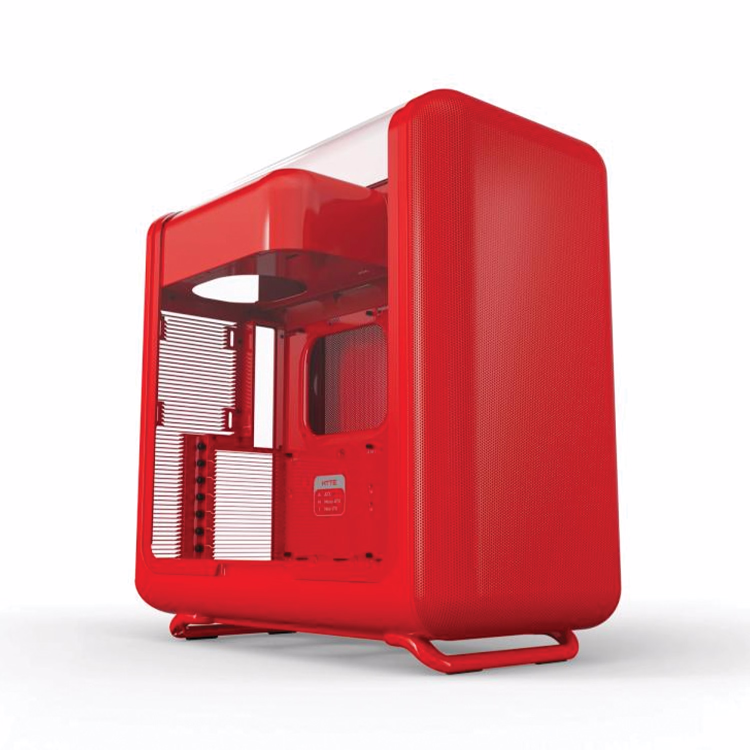 Hyte X50 Modern Performance ATX Mid-Tower Case - Wild Cherry, 63L, Acoustic Laminated Glass, 360mm Radiator Support | CS-HYTEX50G- RR – Buy Online