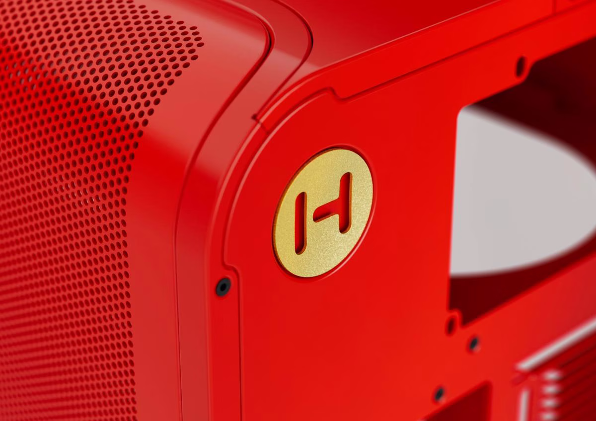 Hyte X50 Modern Performance ATX Mid-Tower Case - Wild Cherry, 63L, Acoustic Laminated Glass, 360mm Radiator Support | CS-HYTEX50G- RR thumbnail 10