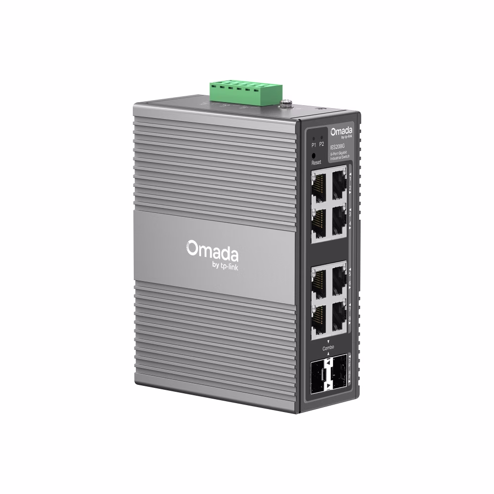 TP-Link Omada IES208G Industrial 8-Port Gigabit Easy Managed Switch, IP40 Rated, DIN-Rail/Wall Mount, -40°C to 75°C | IES208G thumbnail 3