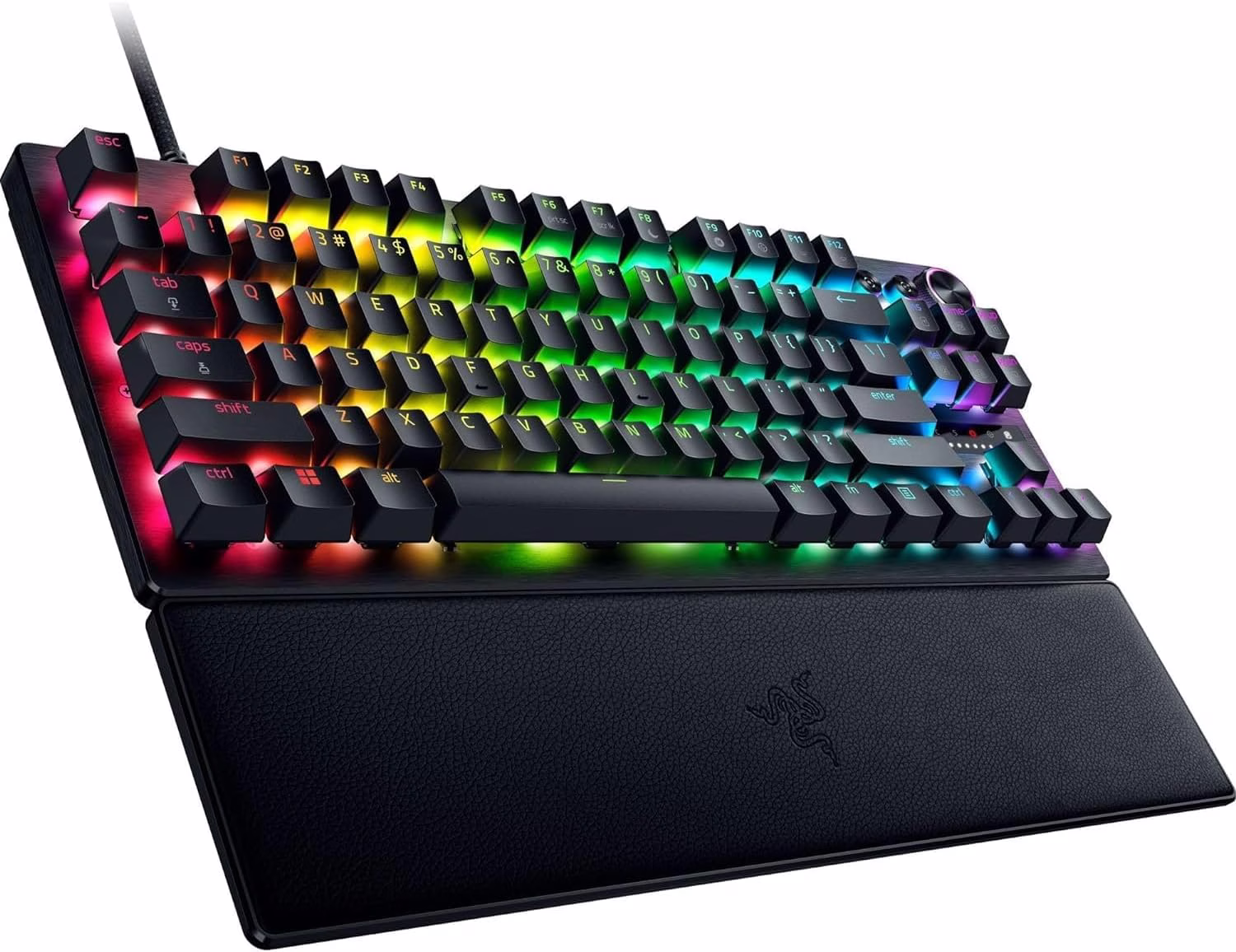 Razer Huntsman V3 Pro Tenkeyless Analog Optical Esports Gaming Keyboard, With Wrist Rest, Razer Analog Optical Switch Gen-2, 1000 Hz Polling Rate, Dual-step Actuation, Rapid Trigger Mode | RZ03-05520100-R3M1 thumbnail 4