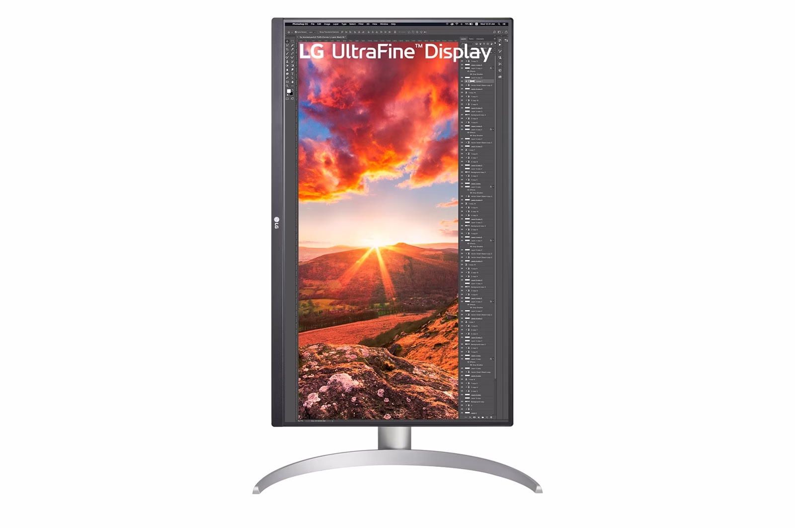 LG 27UP850K-W 27-inch UHD 4K IPS Monitor with VESA DisplayHDR 400, 3840 x 2160 60Hz, 5ms (GtG at Faster), IPS, DCI-P3 95% (Typ.), Tilt, height and pivot adjustable stand thumbnail 2