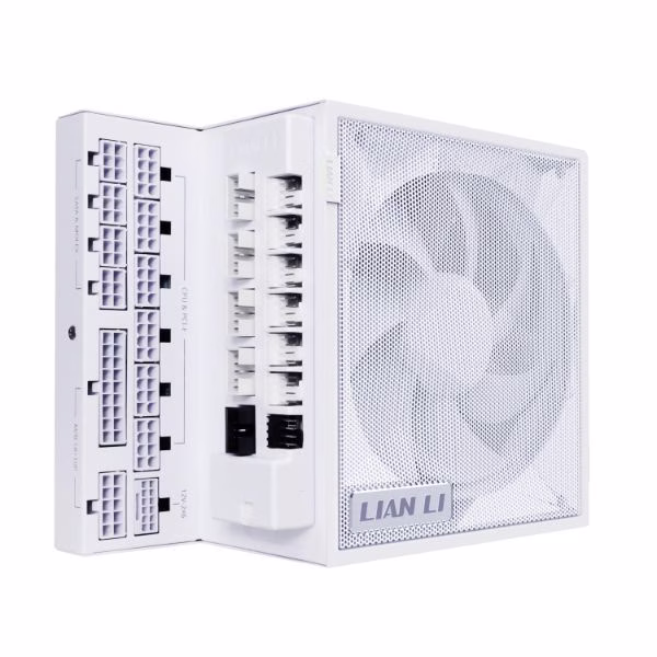 Lian Li EDGE 850W White 80 PLUS Gold Fully Modular Power Supply, ATX 3.1 & PCIe 5.1 Ready, Integrated USB & PWM Hub, WHITE |  EG0850G WHITE thumbnail 2