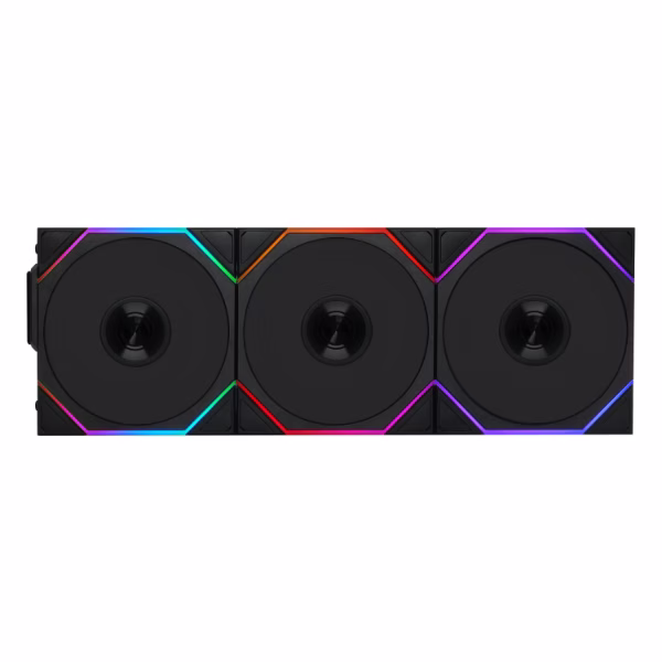 Lian Li UNI FAN TL Wireless 140 Reverse Blade Black, 140mm ARGB Intake Fan, 2.4GHz Wireless Transmission, 1800 RPM, 103.9 CFM, Black | 14RTL1W1B thumbnail 2