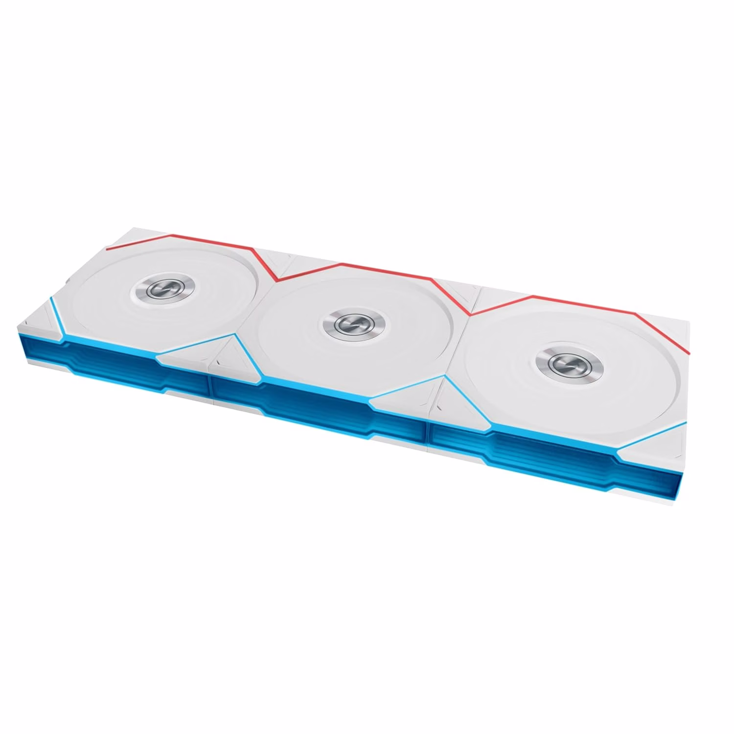 Lian Li UNI FAN TL Wireless Reverse 120 White, Triple Pack (3-pc) with L-Wireless Controller, 120mm ARGB PWM Case Fan, 2.4GHz Wireless Sync, LCP Blades, 2300 RPM |12RTL1W3W thumbnail 2