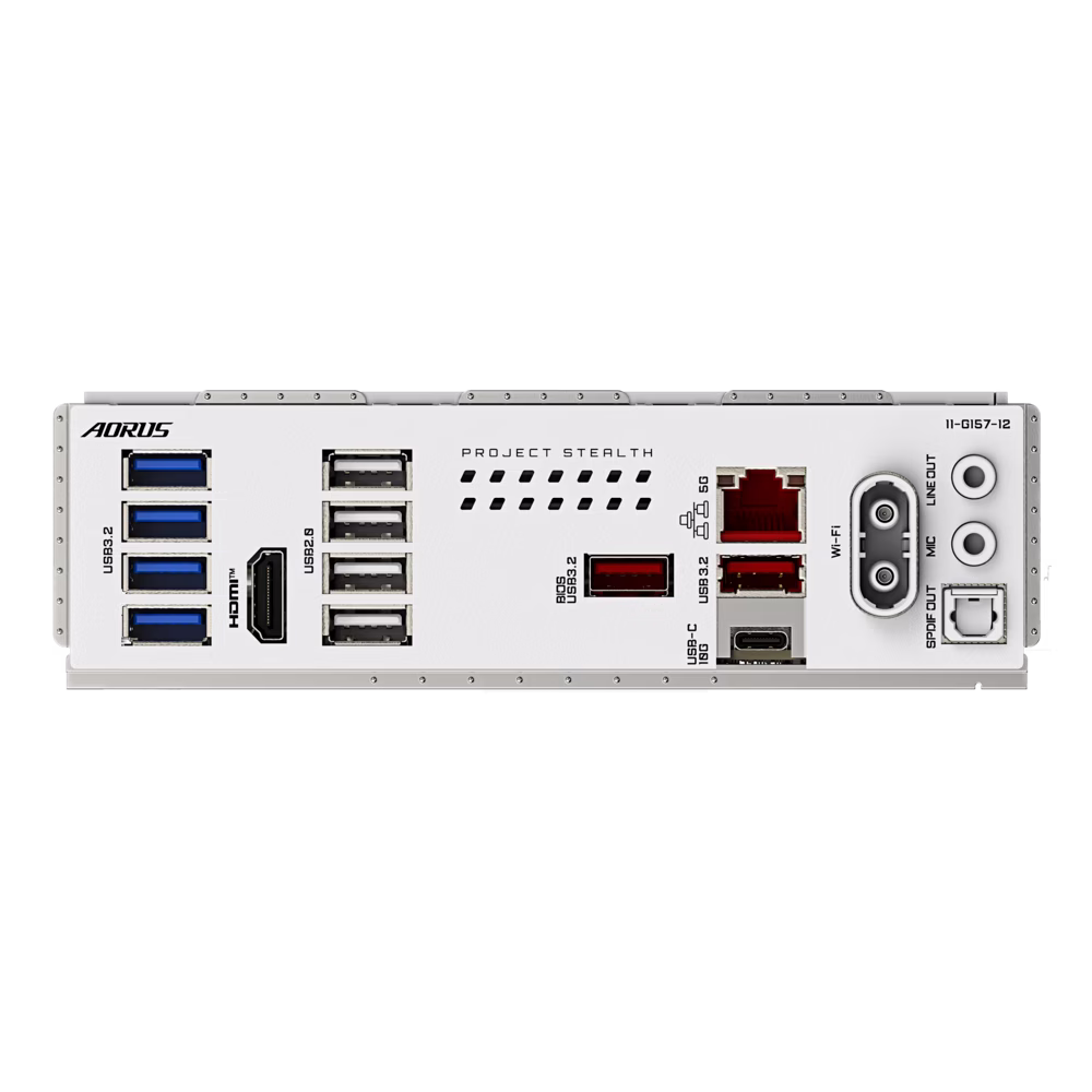 Gigabyte B850 AORUS STEALTH ICE AM5 White Motherboard, 4 x DDR5 DIMM upto 8200(O.C), X3D Turbo Mode, 5GbE LAN, Wi-Fi 7, BT 5.4 | B850 A STEALTH ICE thumbnail 6