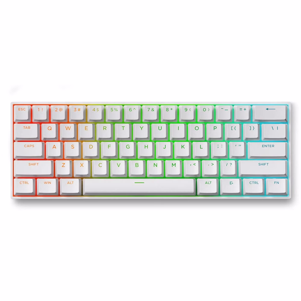 MCHOSE Ace 60 Pro Hall Effect Magnetic Gaming Keyboard, Ultra-Fast 8KHz Polling, 0.01mm Rapid Trigger, & TTC Uranus Magnetic Switches Standard, White Edition | Ace 60 Pro image