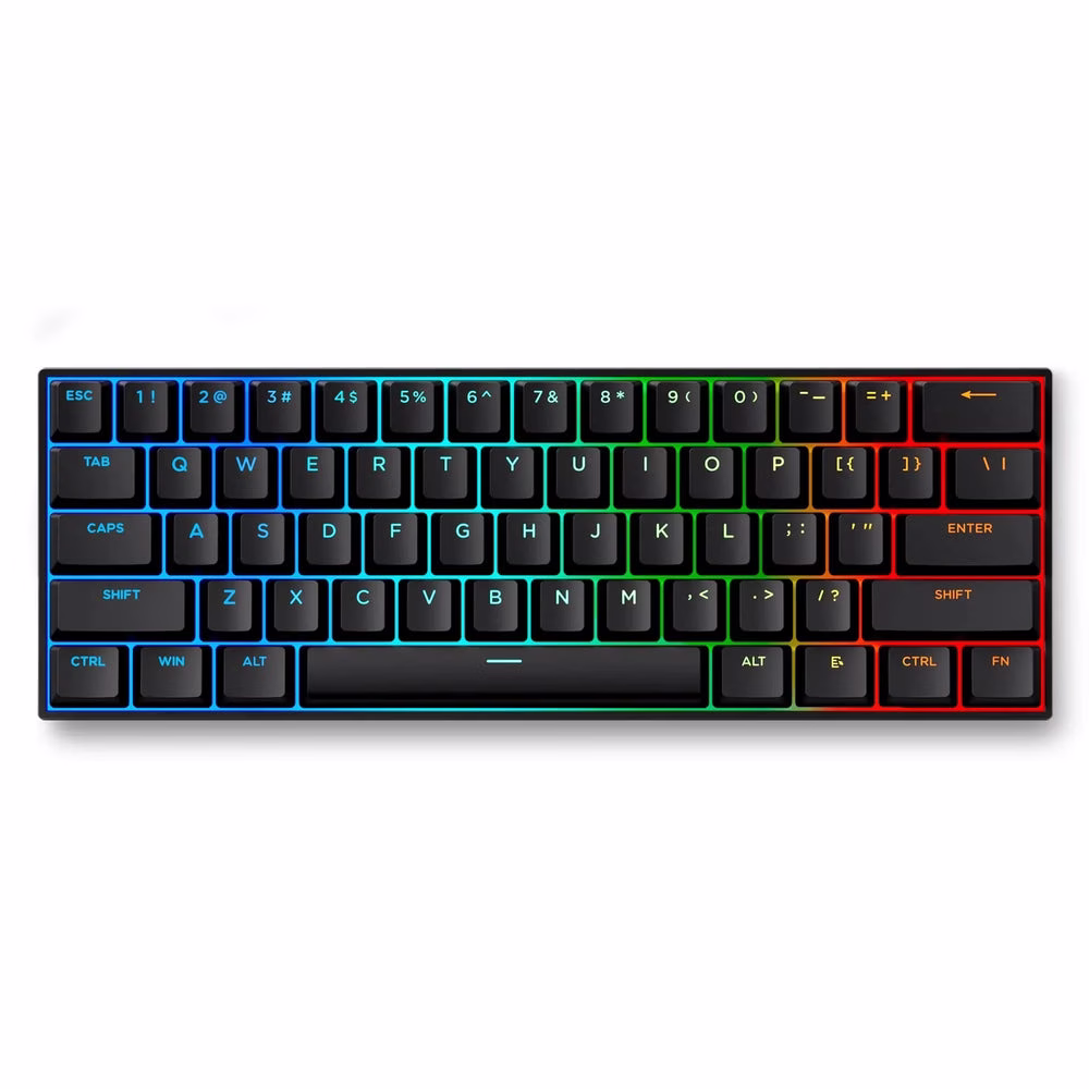 MCHOSE Ace 60 Pro Hall Effect Magnetic Gaming Keyboard, Wired, Ultra-Fast 8KHz Polling, 0.01mm Rapid Trigger, & TTC Uranus Magnetic Switch-SE, Black | Ace 60 Pro image