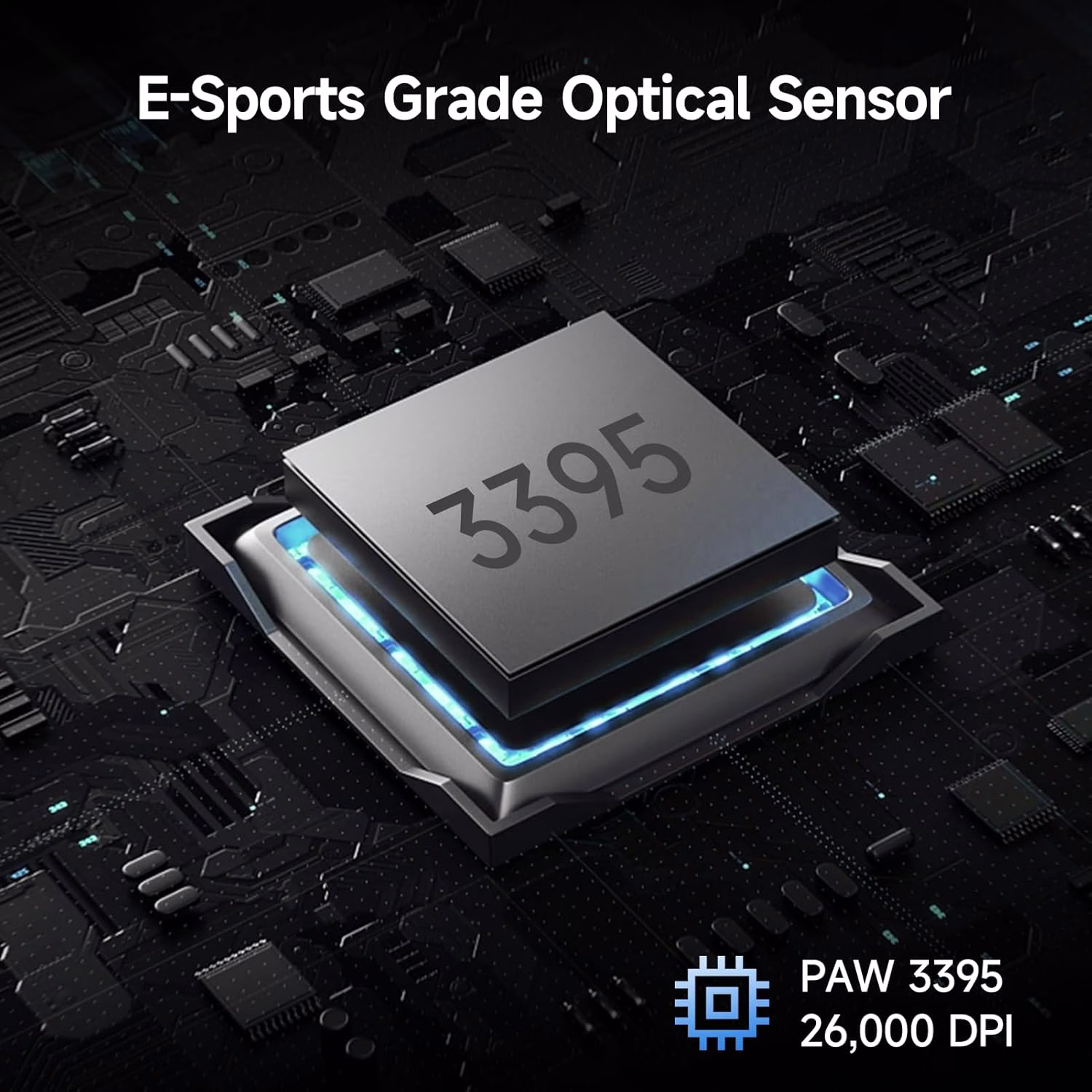 MCHOSE L7 Pro+ Ultra-Lightweight Wireless Gaming Mouse, 8K Polling Rate, 26K DPI PAW3395 Sensor, & Magnetic Charging Dock, White | MC-L7-12 thumbnail 6