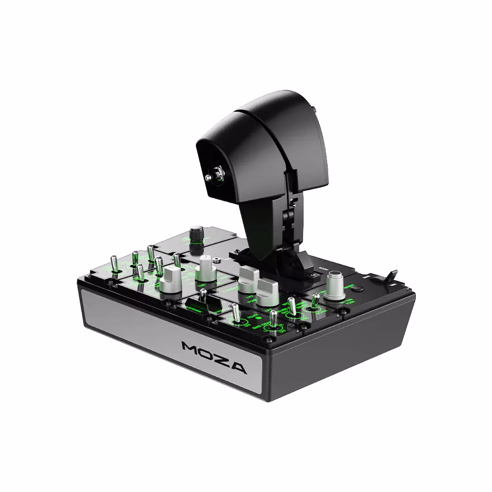 MOZA AS008 MTP Throttle, Fighter Jet-Inspired Flight Control, 27 Programmable Switches, Vibration Feedback thumbnail 4