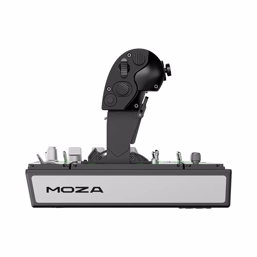 MOZA AS008 MTP Throttle, Fighter Jet-Inspired Flight Control, 27 Programmable Switches, Vibration Feedback thumbnail 2