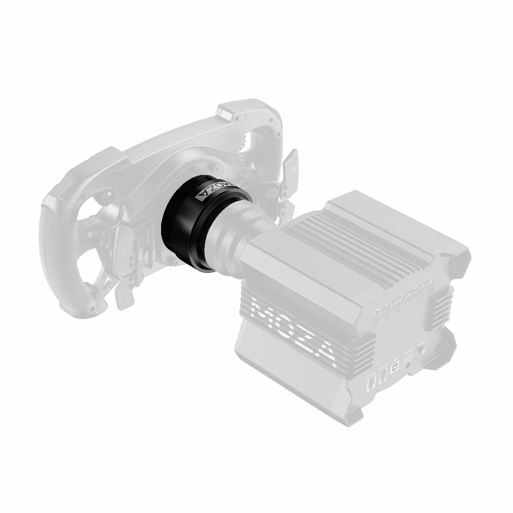 MOZA 70mm Quick Release Adapter, Aviation-Grade Aluminum, Racing Standard Compatibility, Universal D1 Spec for Third-Party Wheels | RS07 thumbnail 2