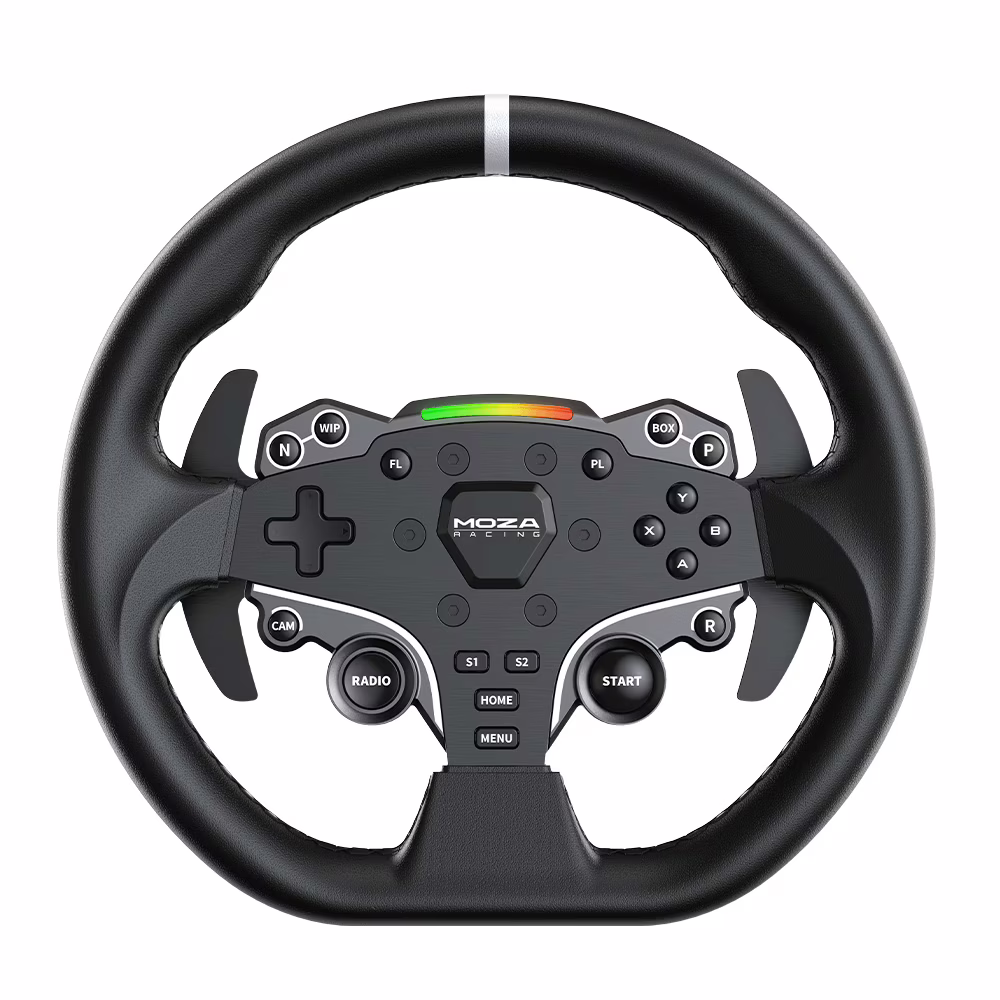 MOZA RS20 R5 Direct Drive Racing Simulator Bundle, 5.5 Nm Torque, ES Steering Wheel, Adjustable Pedals, Microfiber Leather thumbnail 2