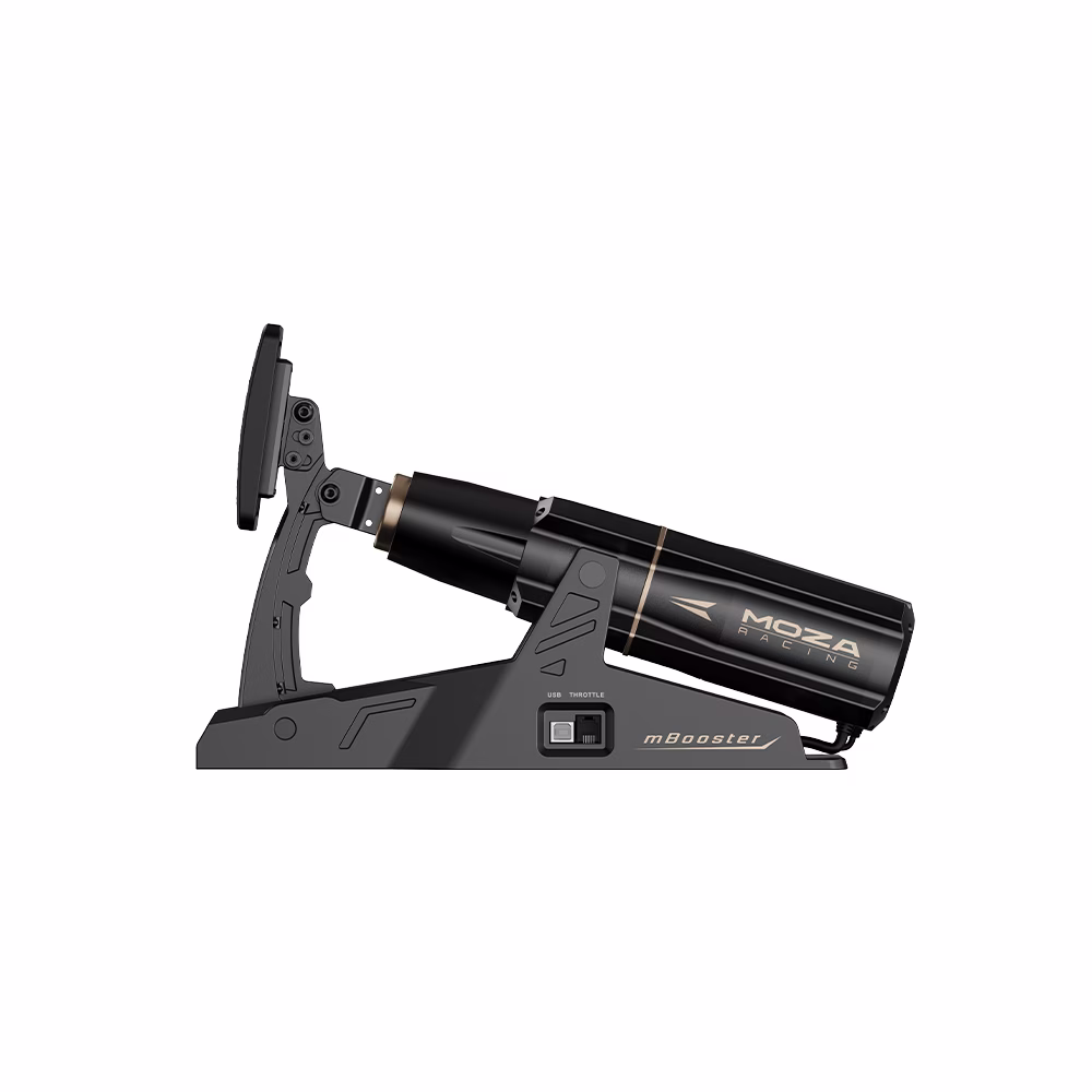 MOZA RS076 mBooster Active Pedal, Single Unit Intelligent Force Feedback, Dual 200kg Load Cells, 21-Bit Precision thumbnail 3