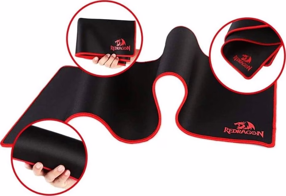Redragon P003 Suzaku Huge Gaming Mouse Pad, 800 x 300 mm, Silky Smooth Lycra Surface, Waterproof, Stitched Edges, Non-Slip Rubber |  P003 thumbnail 4