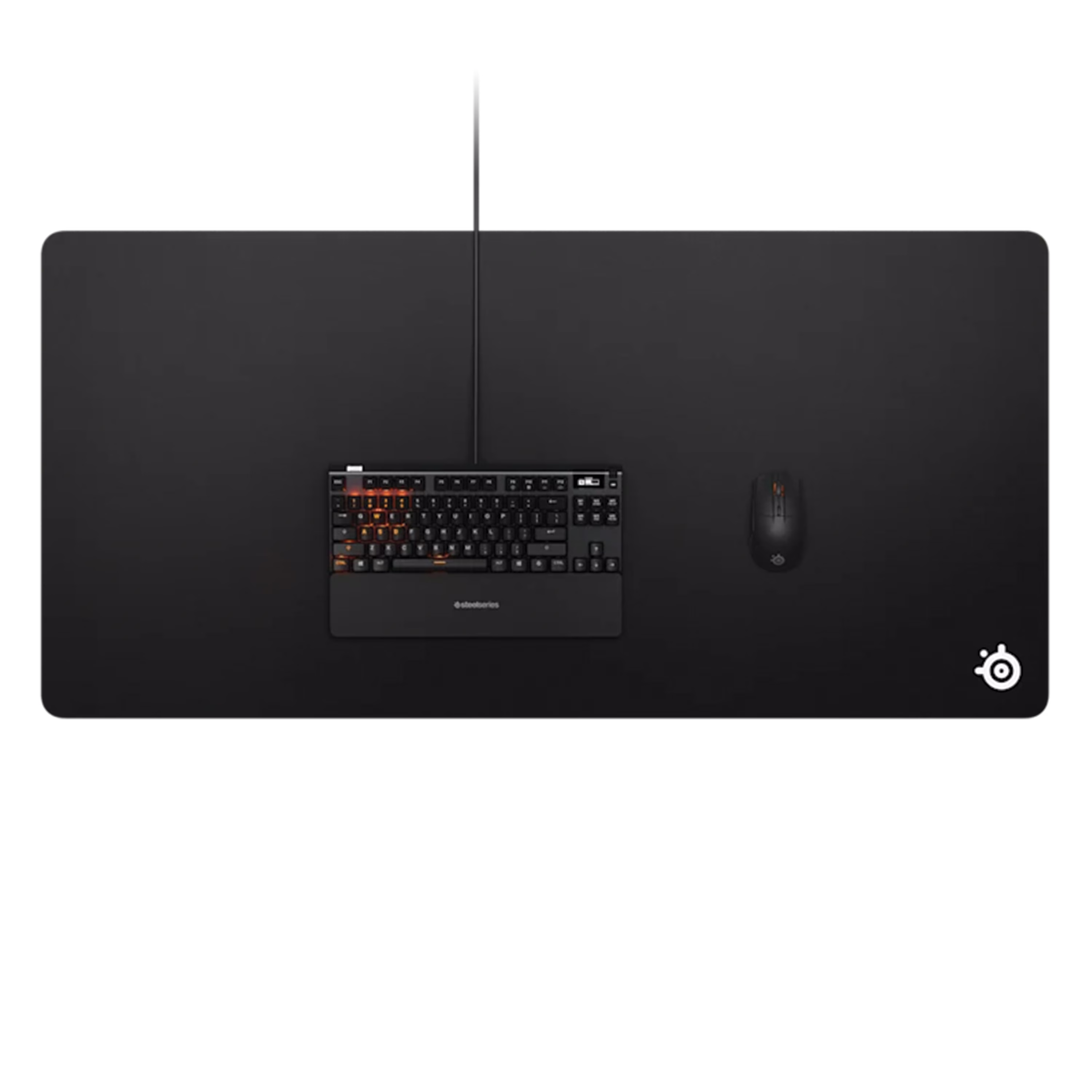 SteelSeries QcK 3XL Gaming Mousepad, Ultra-Large Desk Mat, Micro-Woven Cloth Surface & Non-Slip Rubber Base, 1220 x 590 x 3 mm, Black | 63842 – Buy Online