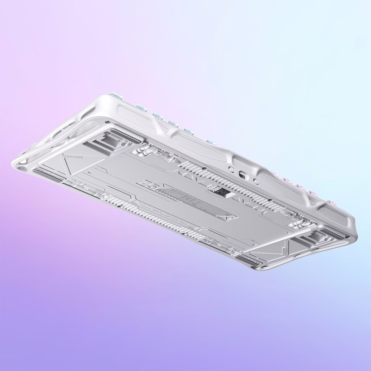 GravaStar Mercury K1 Lite 75% Gaming Keyboard, 80 Keys, Hot-Swappable, RGB Lighting, Full N-Key Rollover, Programmable Keys, Tri-Mode Connectivity, 4000mAh Battery, Crystal Aurora | GS K1 LITE_XTAL_AUROA thumbnail 8