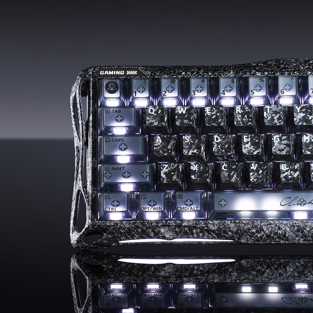 GravaStar Mercury V60 Pro Special Edition Gaming Keyboard, Cyber Frost Black, Magnetic Hall Effect Switches, 8kHz Polling, 0.125ms Latency, Aluminum Build | V60 Pro thumbnail 6