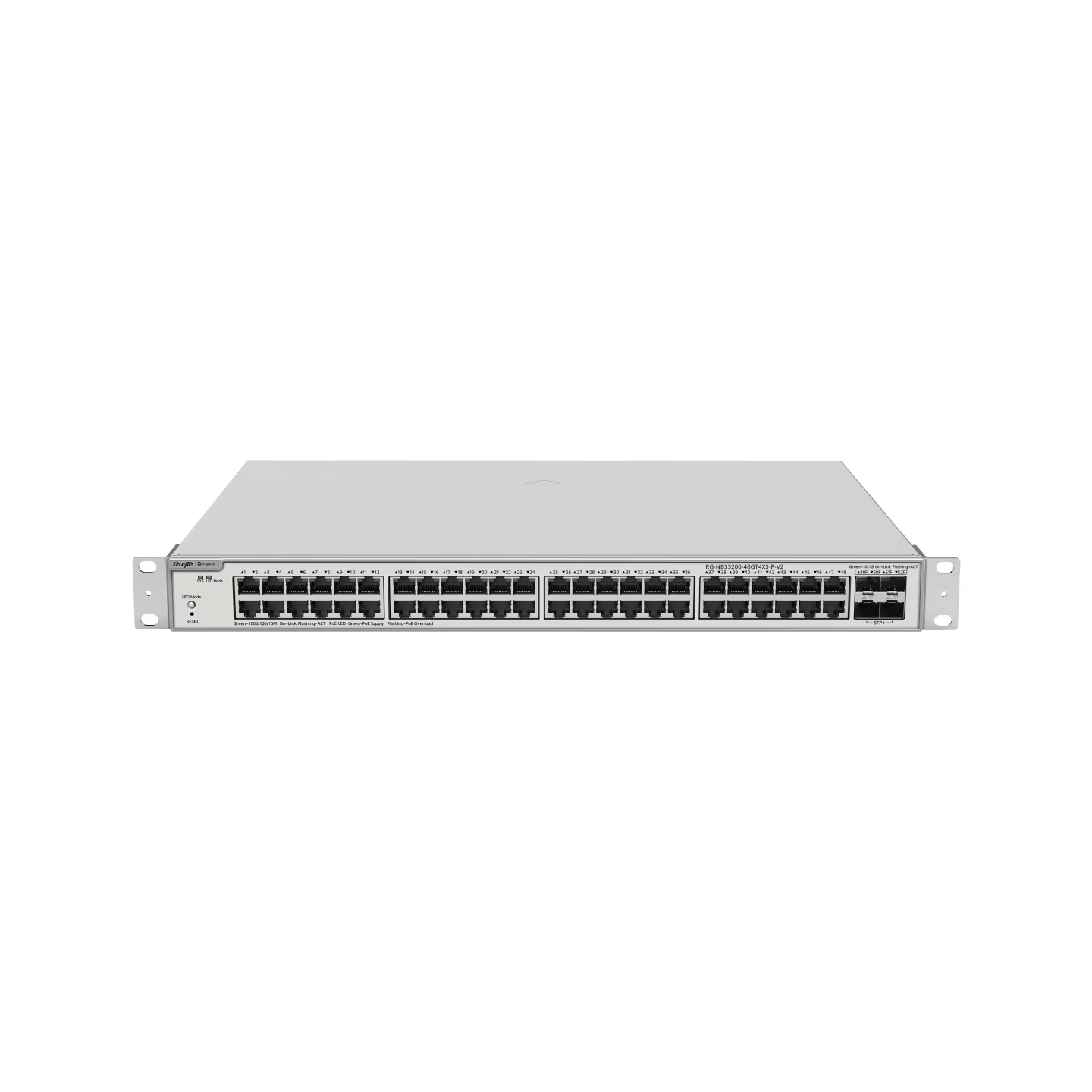 Ruijie RG-NBS3200-48GT4XS-P-V2, 48-Port Gigabit Layer 2+ Cloud Managed PoE Switch, 4 x 10G Uplinks – Buy Online