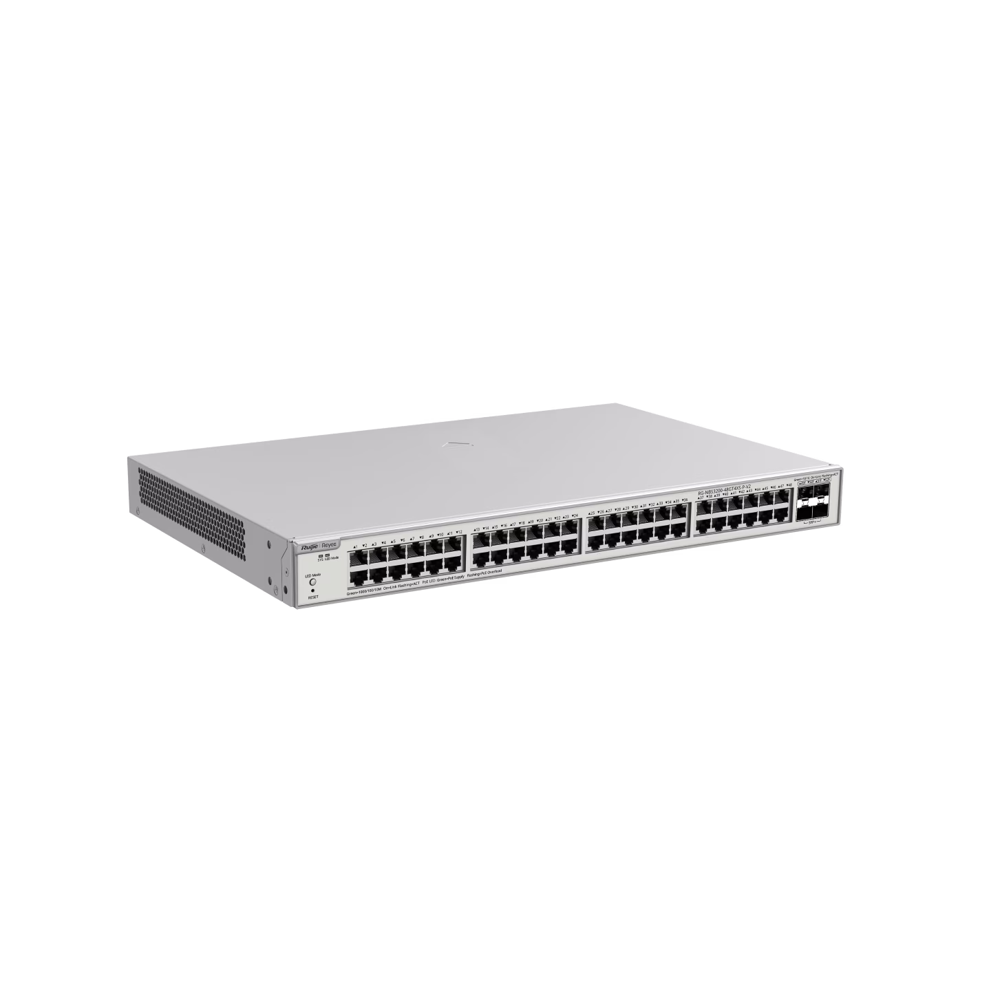 Ruijie RG-NBS3200-48GT4XS-P-V2, 48-Port Gigabit Layer 2+ Cloud Managed PoE Switch, 4 x 10G Uplinks thumbnail 2