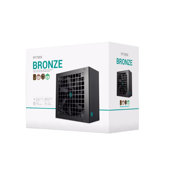 DeepCool GAMER STORM PF700X 700W ATX2.52 80 PLUS CYBENETICS Bronze Power Supply (PSU), Taiwanese + Japanese Electrolytic Capacitors, Black | R-PF700X-HD0B-JGUK thumbnail 5