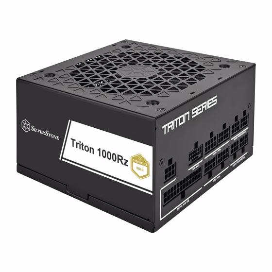 SilverStone Triton 1000Rz 1000W Cybenetics Gold Fully Modular Power Supply (PSU), ATX 3.1 & PCIe 5.1 Ready, 12V-2x6 Connector, Full Japanese Capacitors | SST-TR1000R-GM thumbnail 7