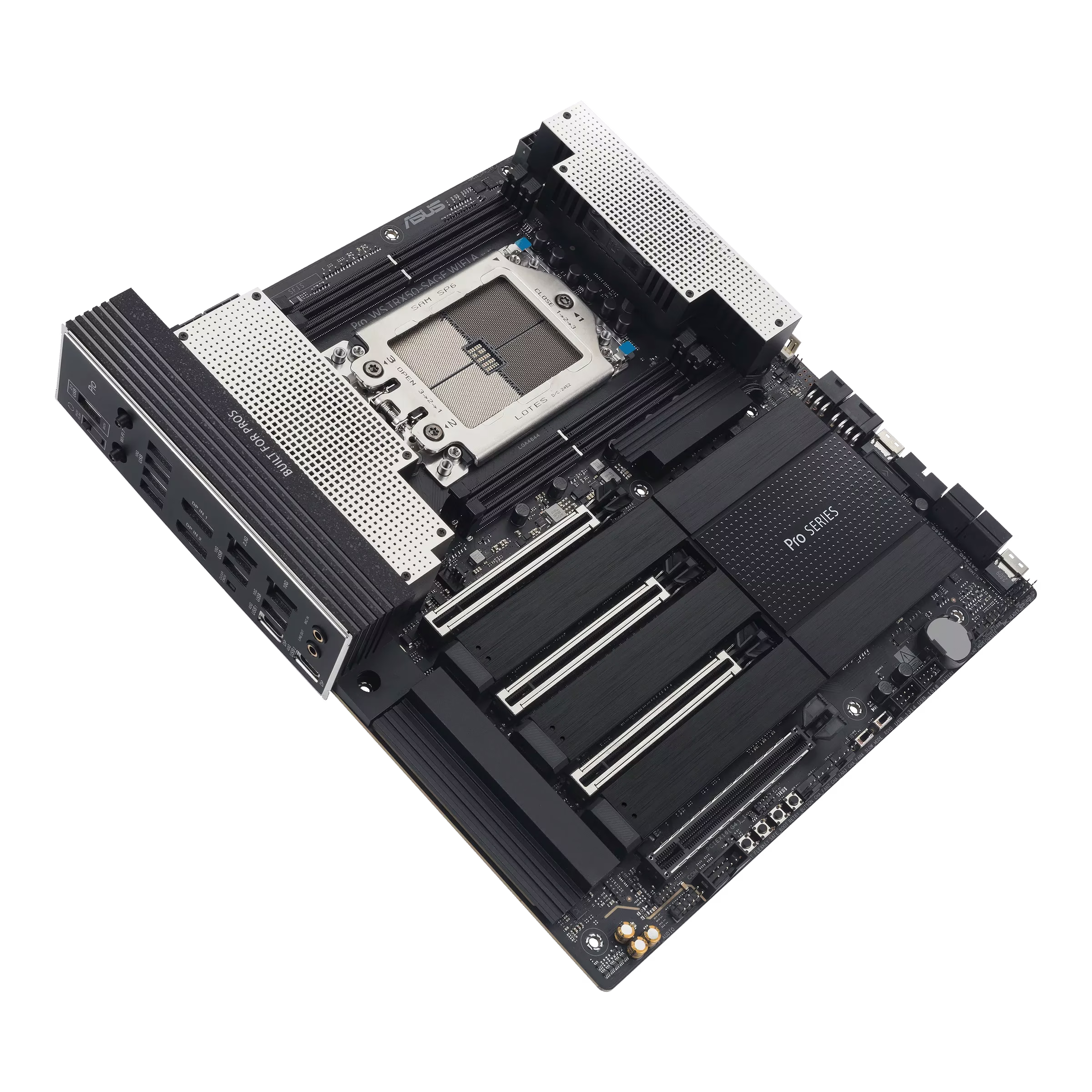 ASUS Pro WS TRX50-SAGE WIFI A Workstation Motherboard, AMD sTR5, Threadripper PRO 9000/7000 Ready, PCIe 5.0, Dual LAN (10G & 2.5G), Wi-Fi 7,  CEB 12 inch x 11 inch (30.5 cm x 28.0 cm) | 90MB1LE0-M0EAY0 thumbnail 4