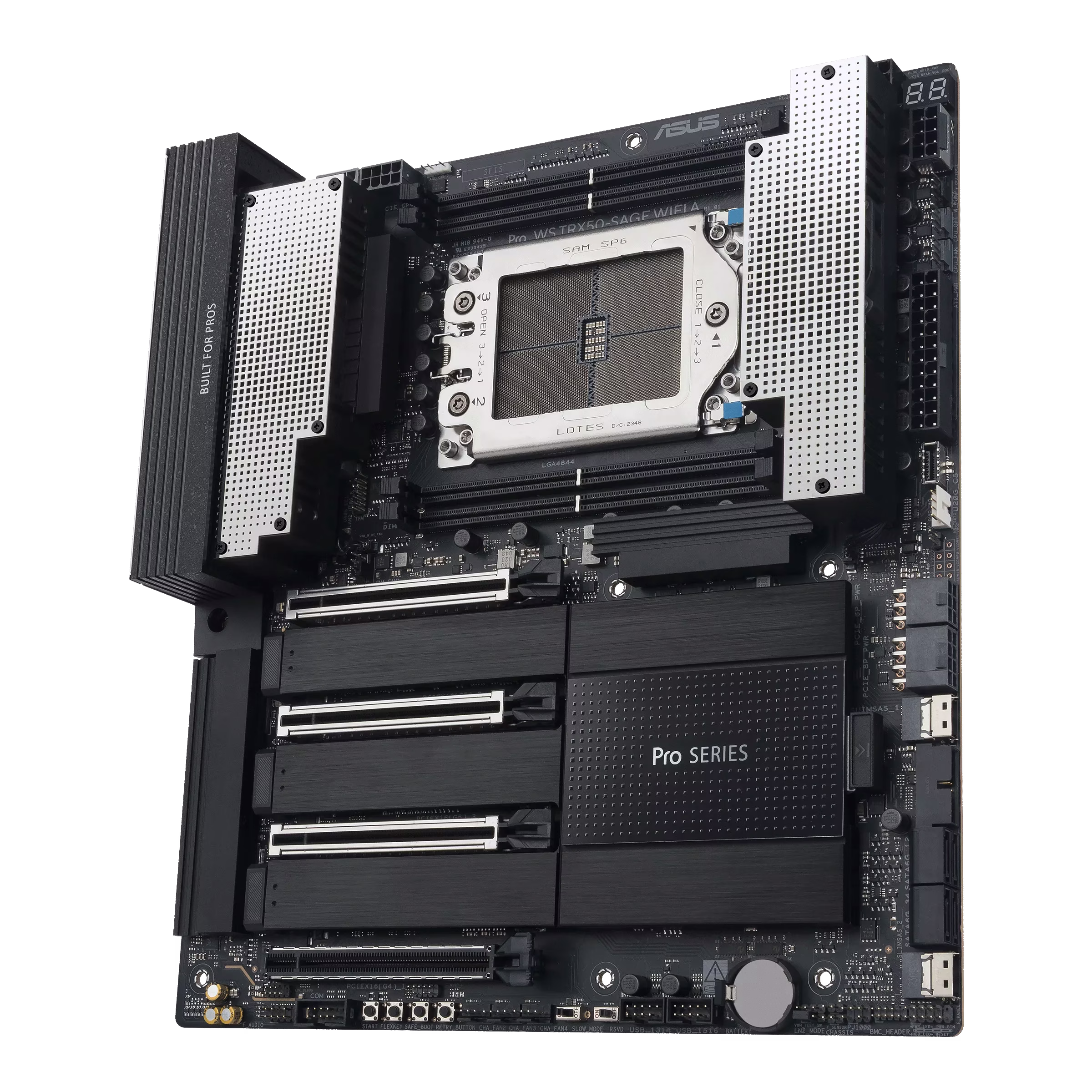 ASUS Pro WS TRX50-SAGE WIFI A Workstation Motherboard, AMD sTR5, Threadripper PRO 9000/7000 Ready, PCIe 5.0, Dual LAN (10G & 2.5G), Wi-Fi 7,  CEB 12 inch x 11 inch (30.5 cm x 28.0 cm) | 90MB1LE0-M0EAY0 – Buy Online